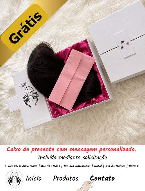 Full lace wig  -  Peruca de cabelo Humano toda em tela fio a fio.