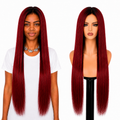 Lace Front -  Peruca com tela frontal de cabelo Humano