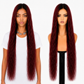 Lace Front -  Peruca com tela frontal de cabelo Humano
