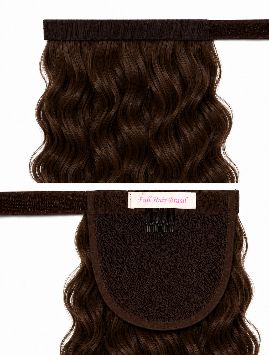Rabo de cavalo extensão de cabelo humano