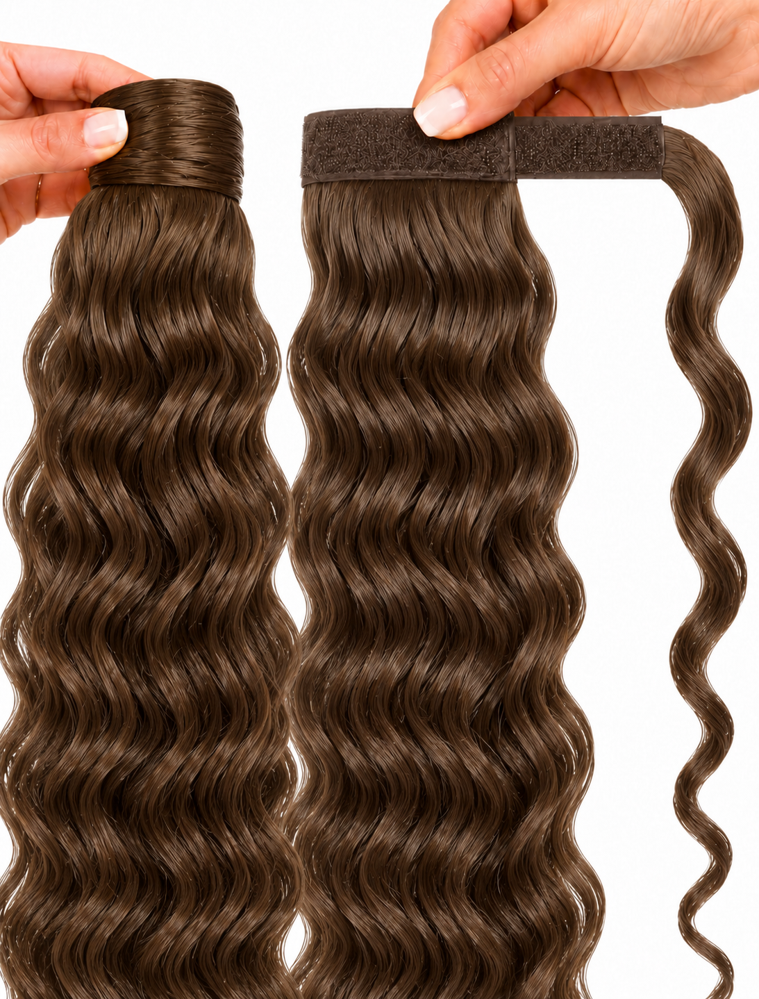 Rabo de cavalo extensão de cabelo humano