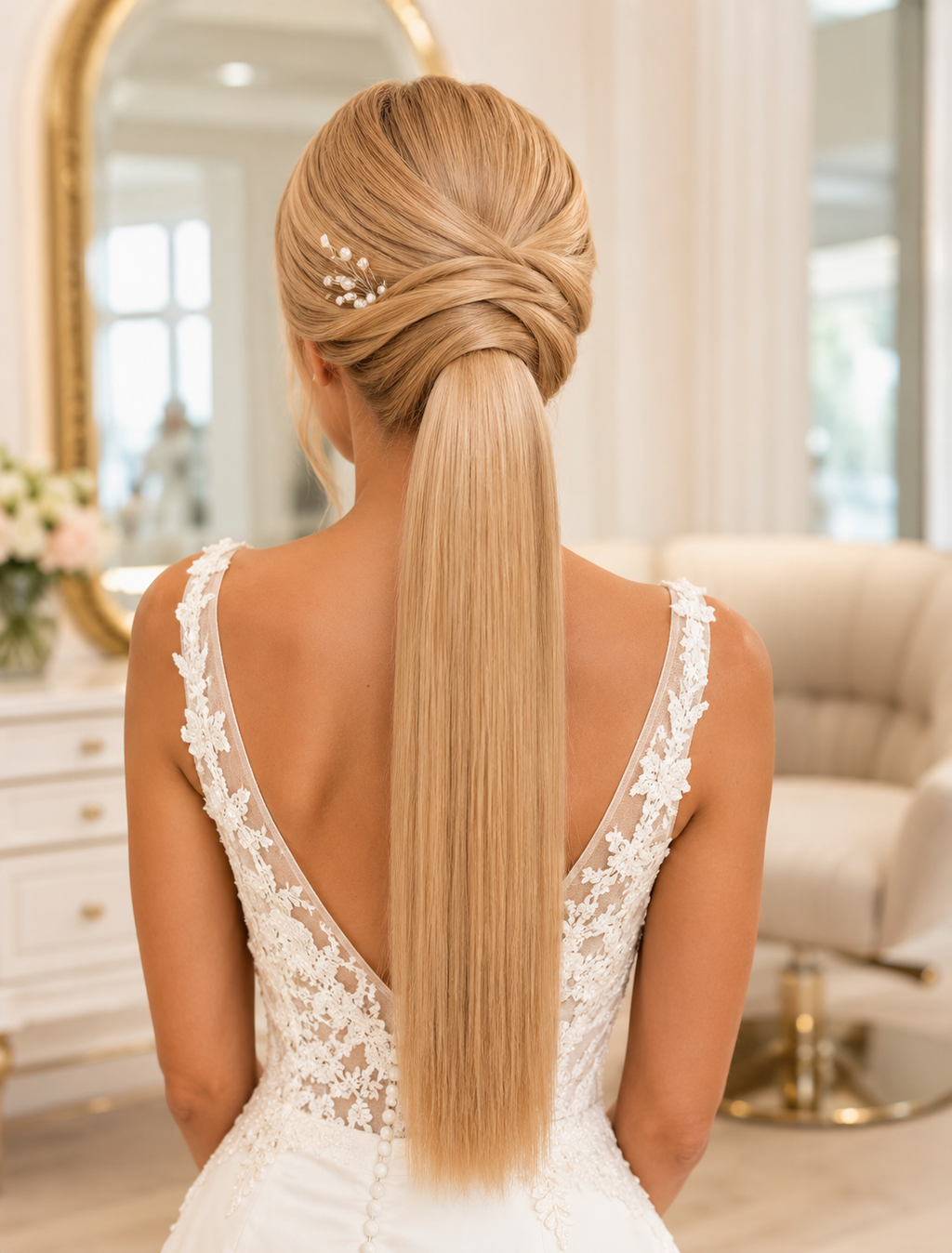 Ponytail - Straight blonde