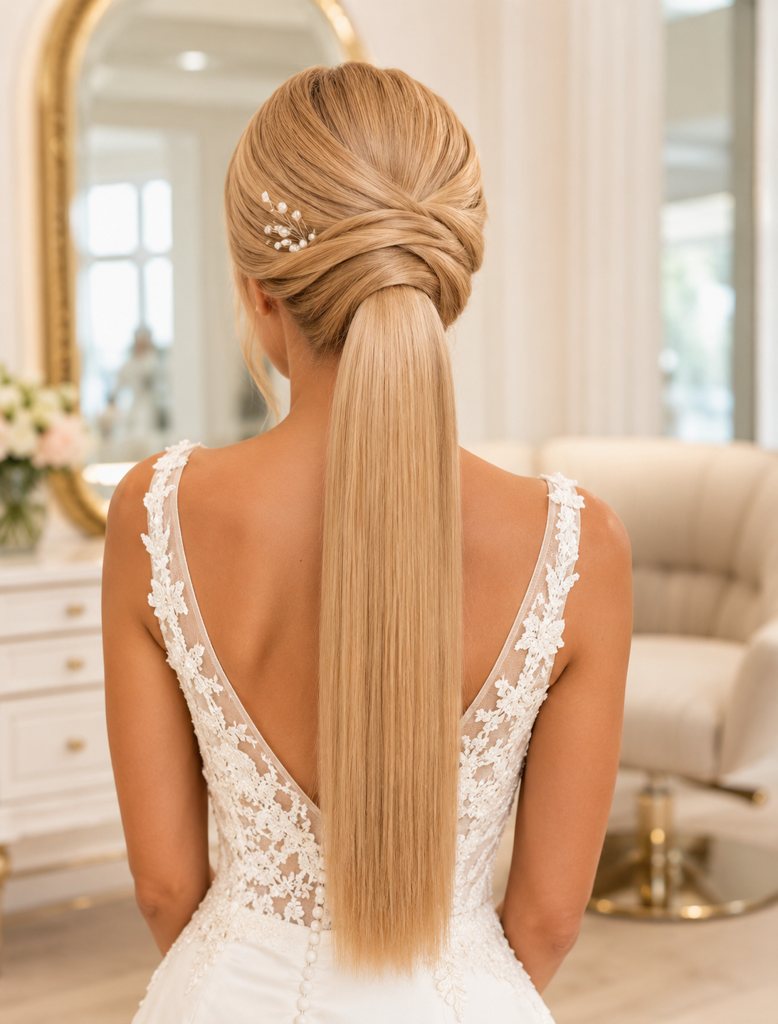Ponytail - Straight blonde