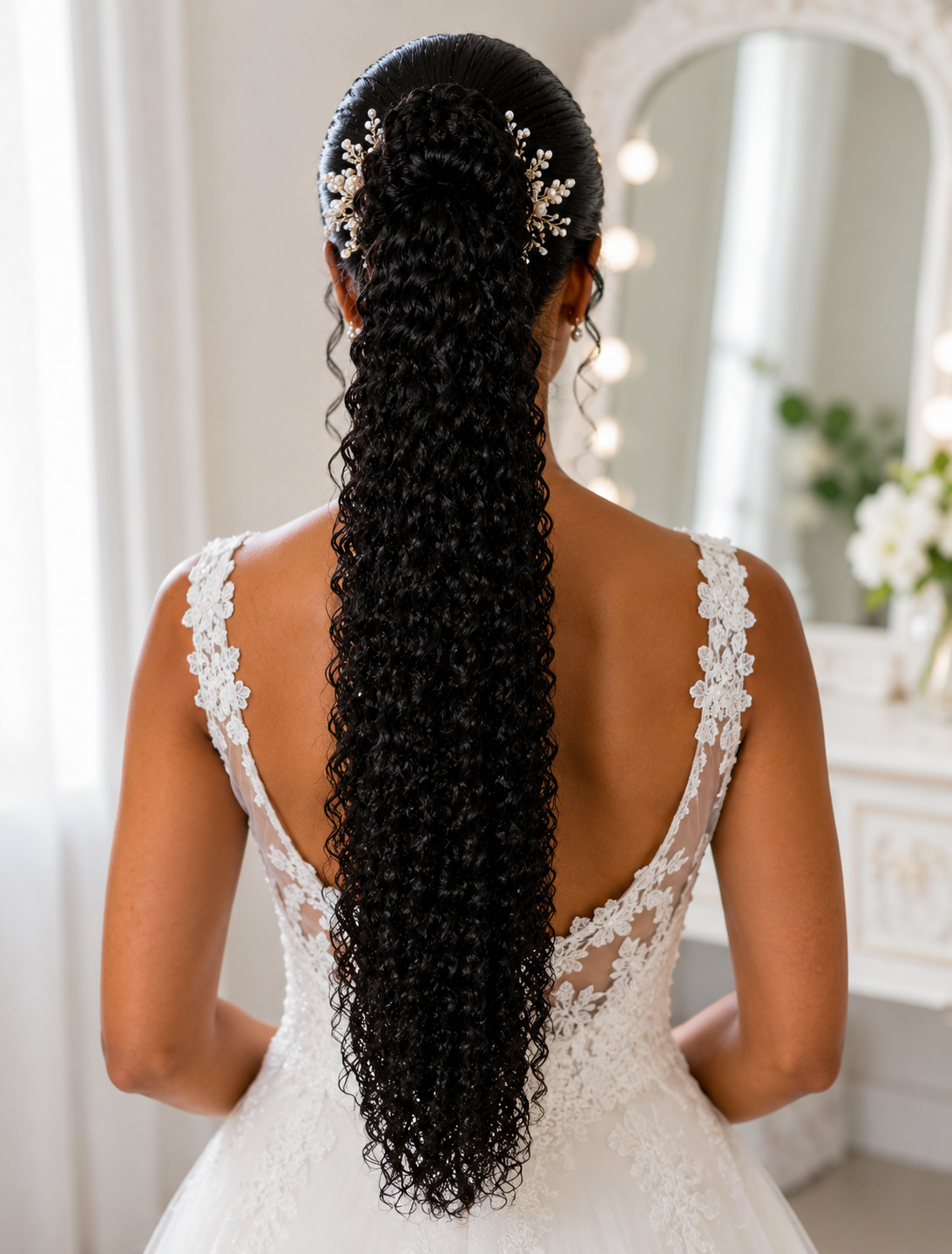 Rabo de cavalo - Loiro Cacheado