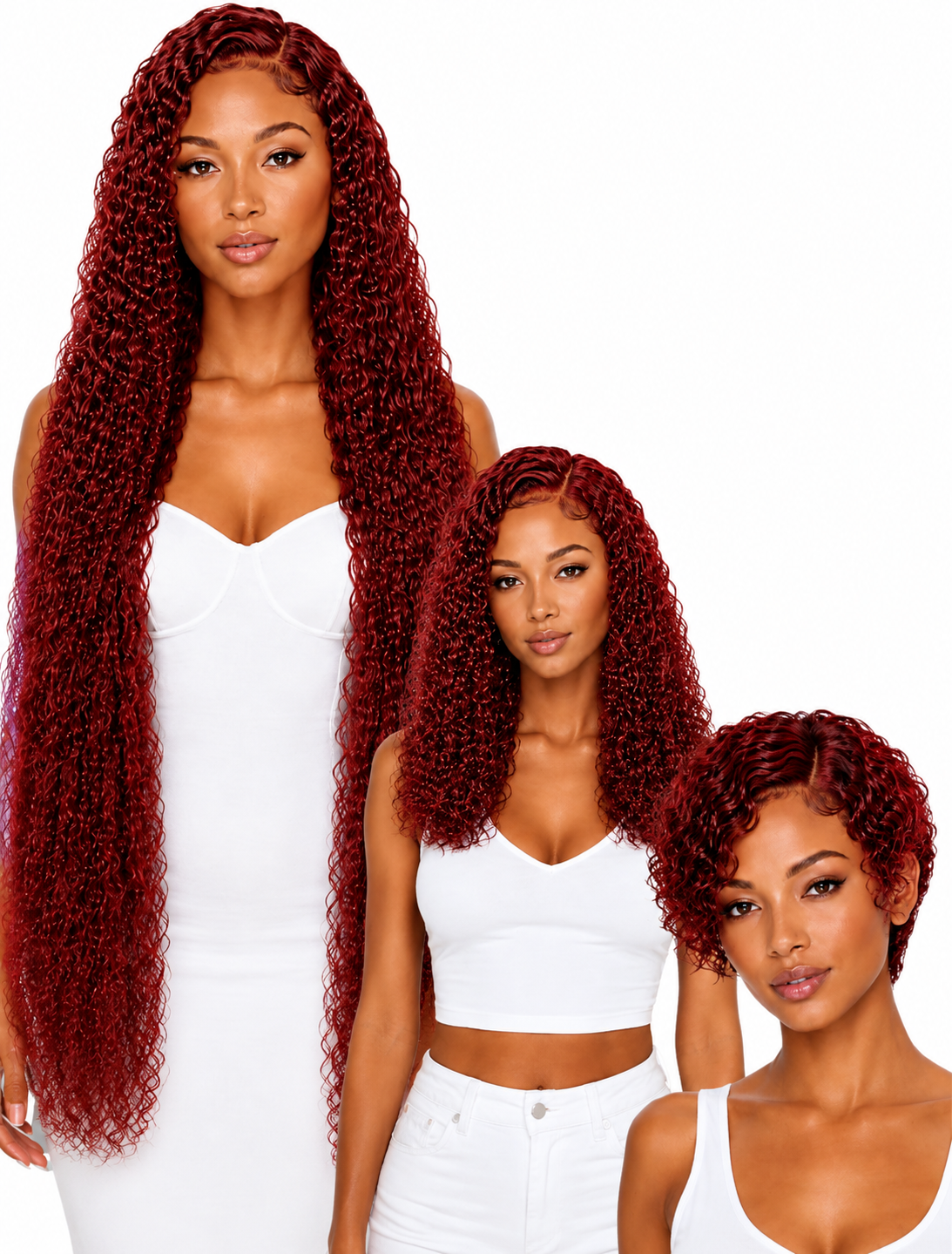 Lace Front -  Peruca com tela frontal de cabelo Humano
