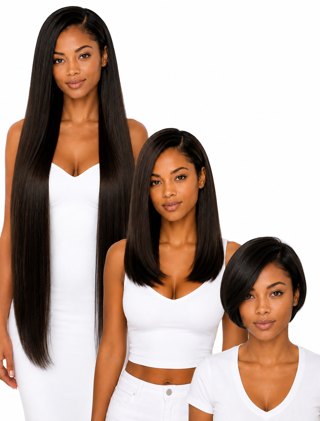 Lace Front -  Peruca com tela frontal de cabelo Humano