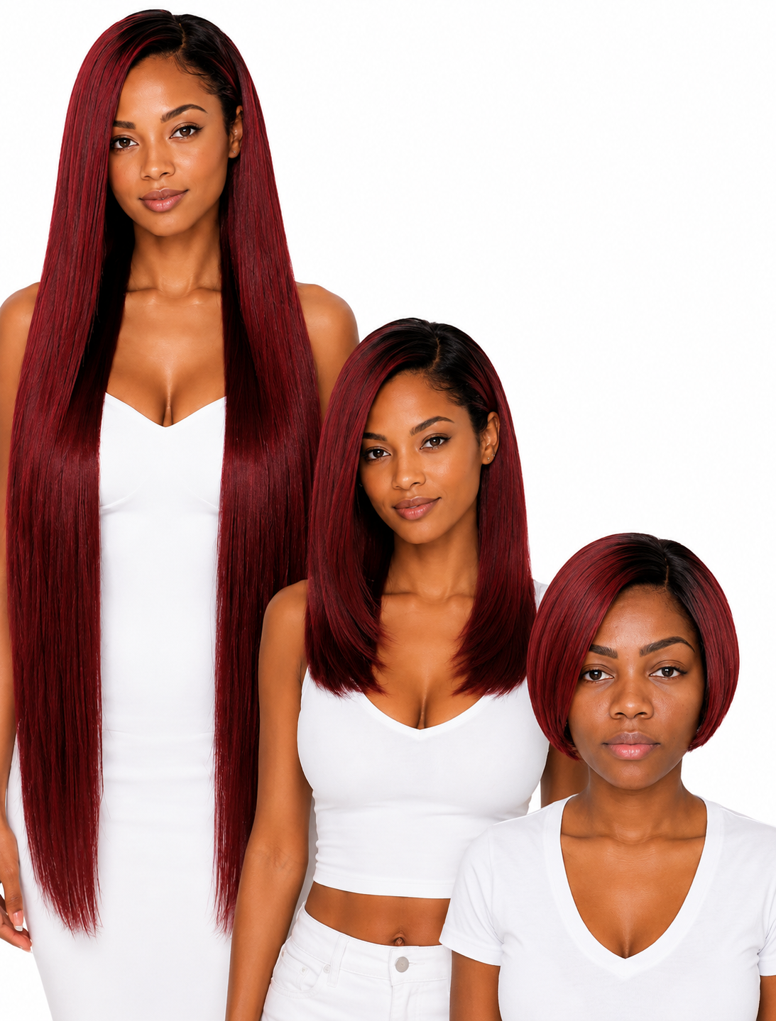 Lace Front -  Peruca com tela frontal de cabelo Humano